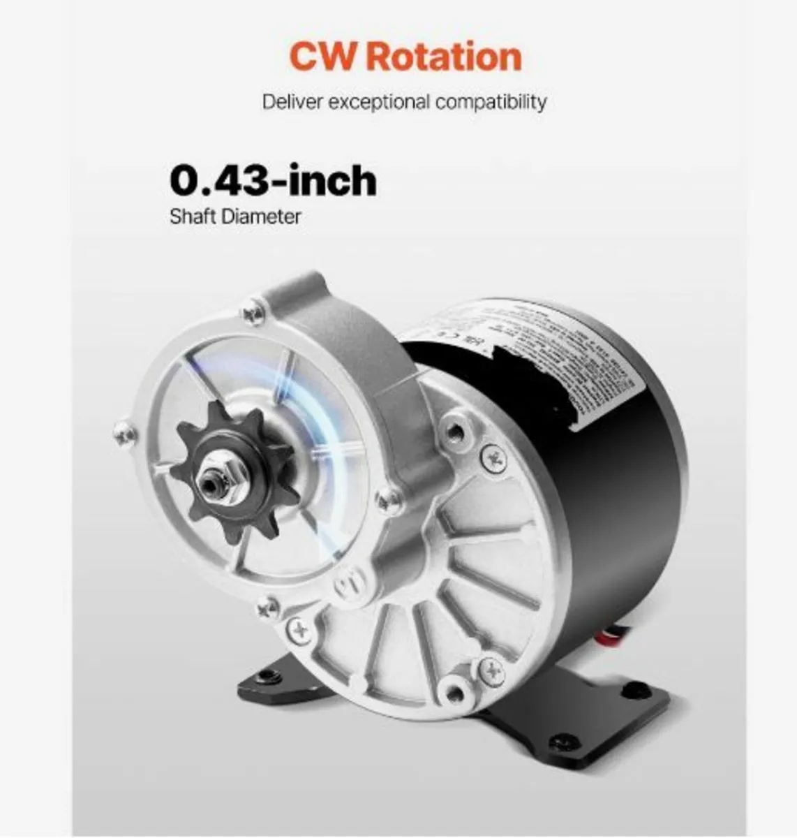 350W Electric Powerful DC Motor 24V - Image 3