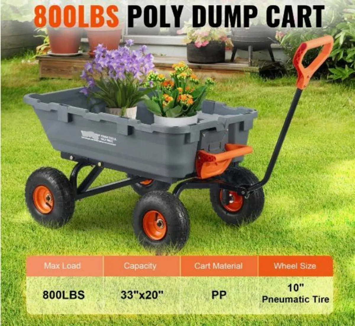 Poly Garden Dump Cart Heavy-duty - Image 2