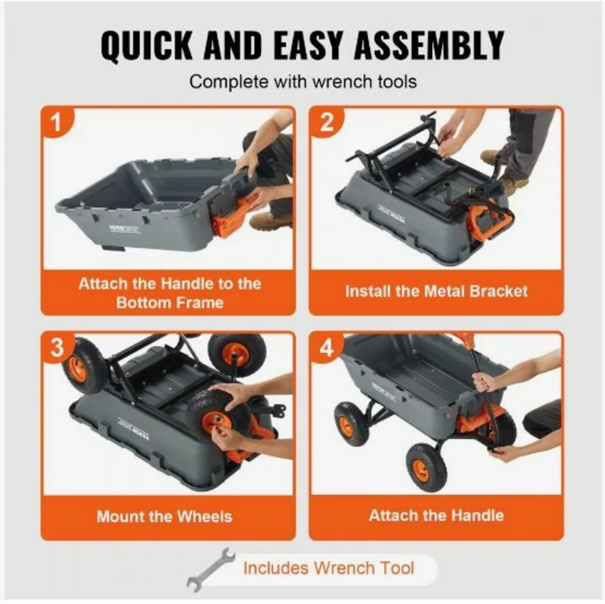 Poly Garden Dump Cart Heavy-duty - Image 4