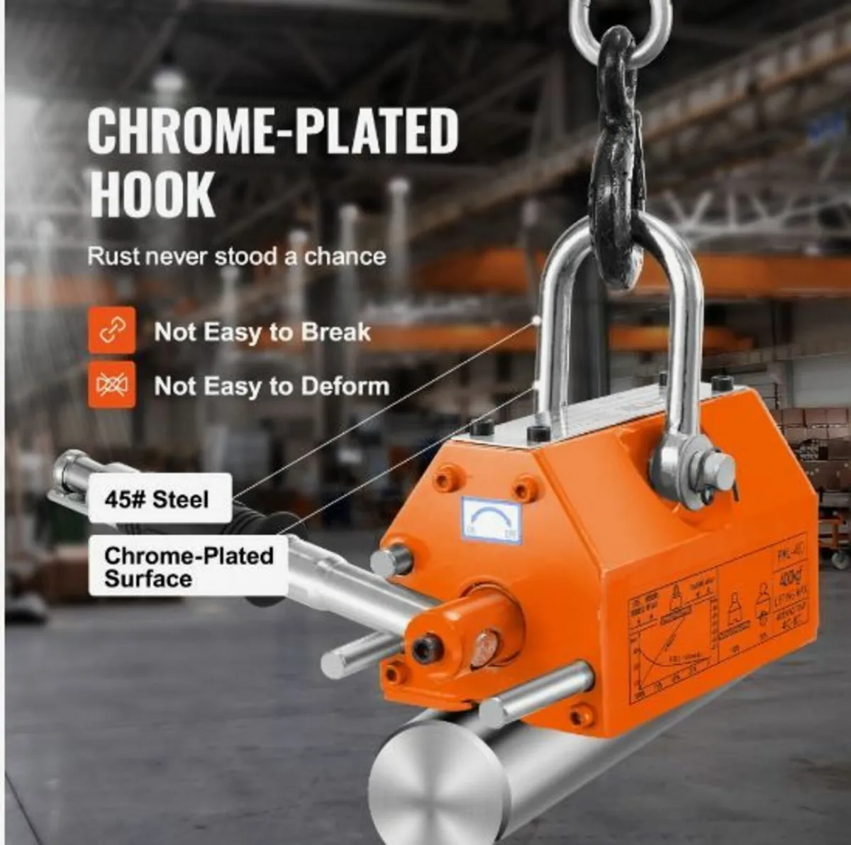 Magnetic Lifter, 880 lbs/400 kg Pulling Capacity - Image 3