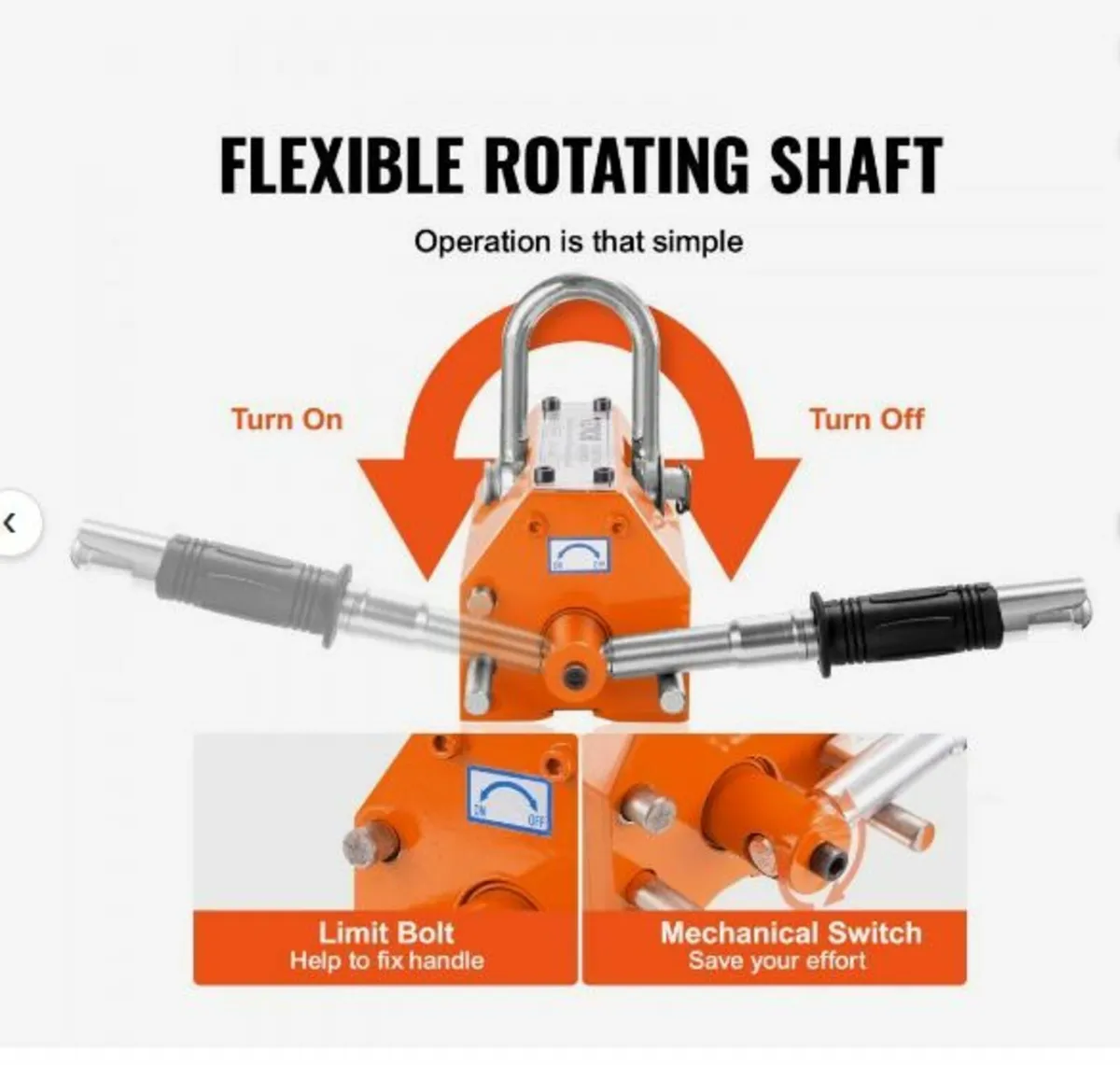 Magnetic Lifter, 880 lbs/400 kg Pulling Capacity - Image 4
