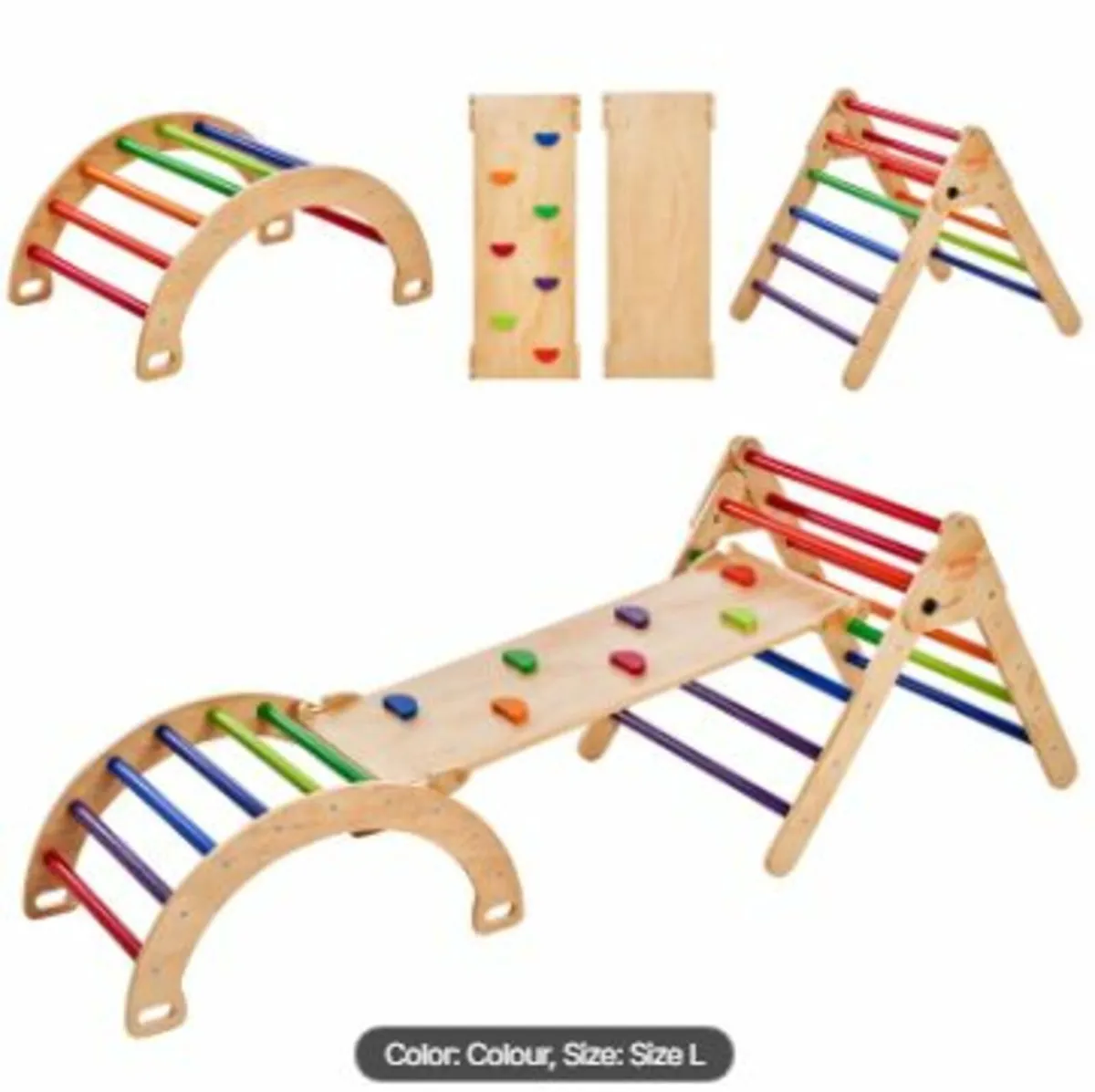 Pikler Triangle Set 5in1 Montessori - Image 1