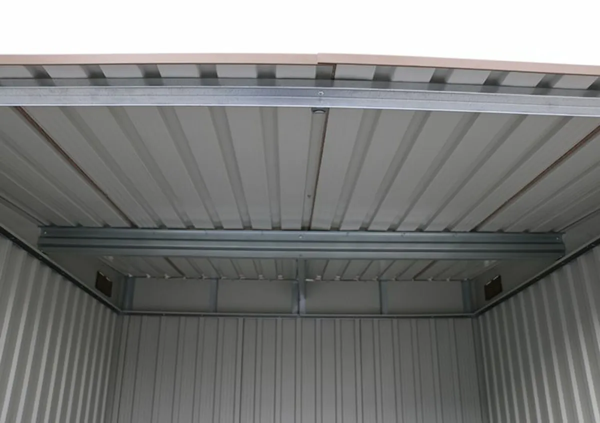 6x6   Steel  Grey Bicycle Stores  with Ramps - Image 4