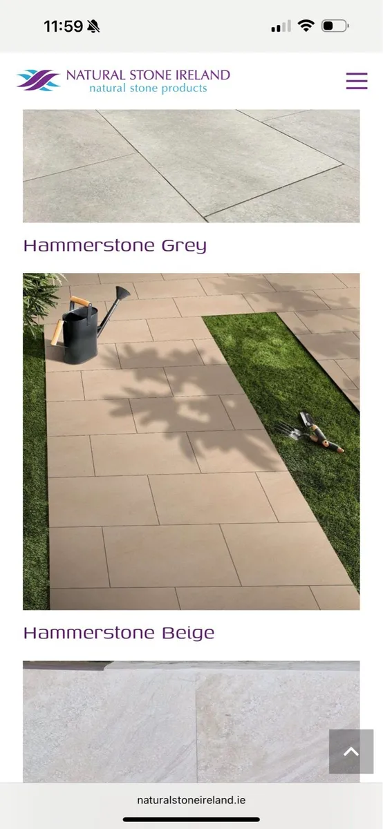 Porcelain Outdoor Tile & Sand Bag - Image 1