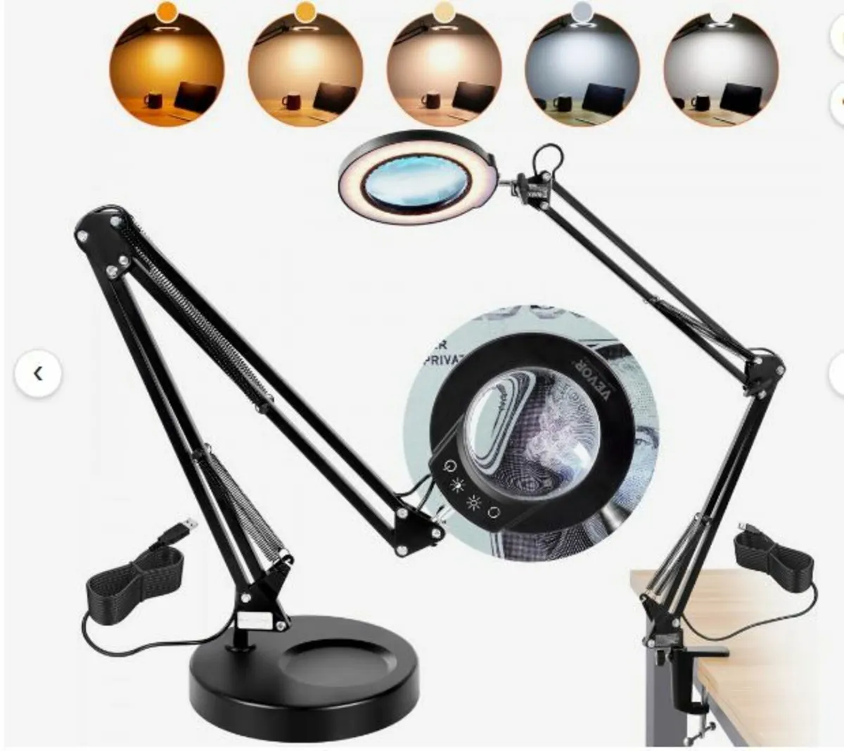 Magnifying Glass with Light & Base - Image 1
