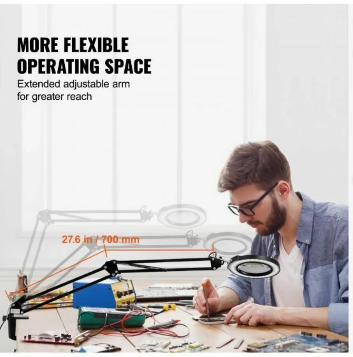 Magnifying Glass with Light & Base - Image 2