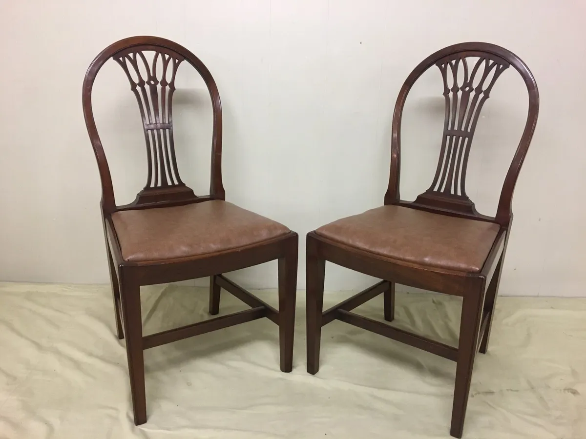 Set 8 Antique Dining Chairs - Image 3