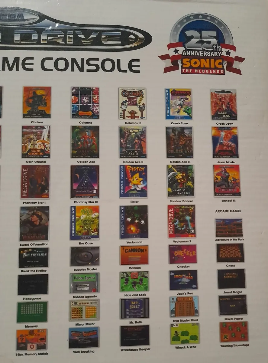 Sega Megadrive Classic Game Console 80 Built in ga - Image 2