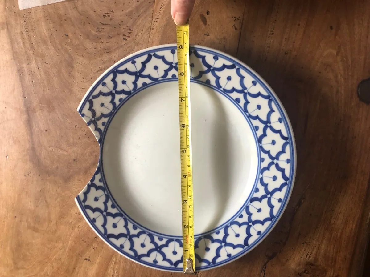 Thai blue & white dinner plates