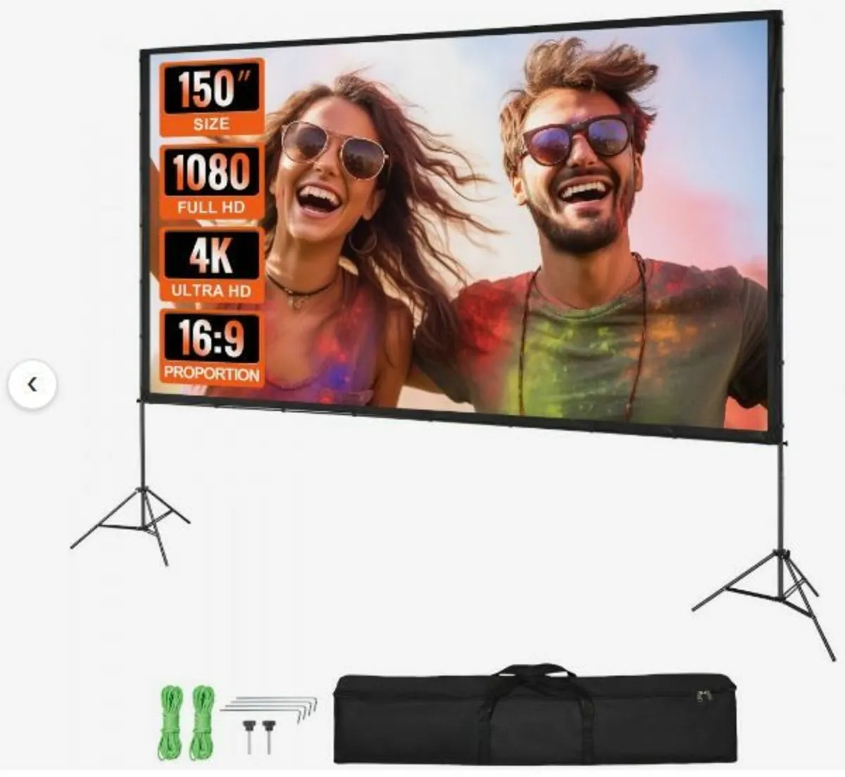 Projector Screen with Stand, 150 inch - Image 1