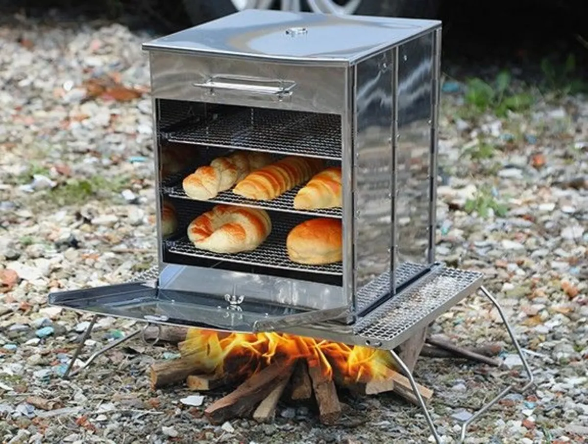Portable Camping Oven with Accessories (New) - Image 1