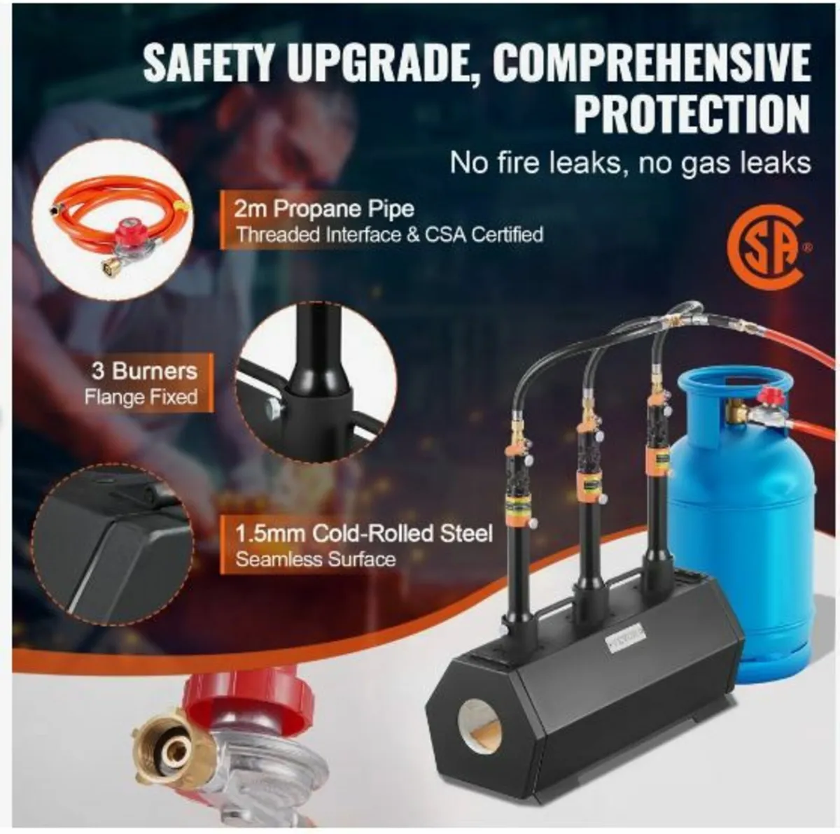 Portable Propane Forge 3 Burner Farrier - Image 4
