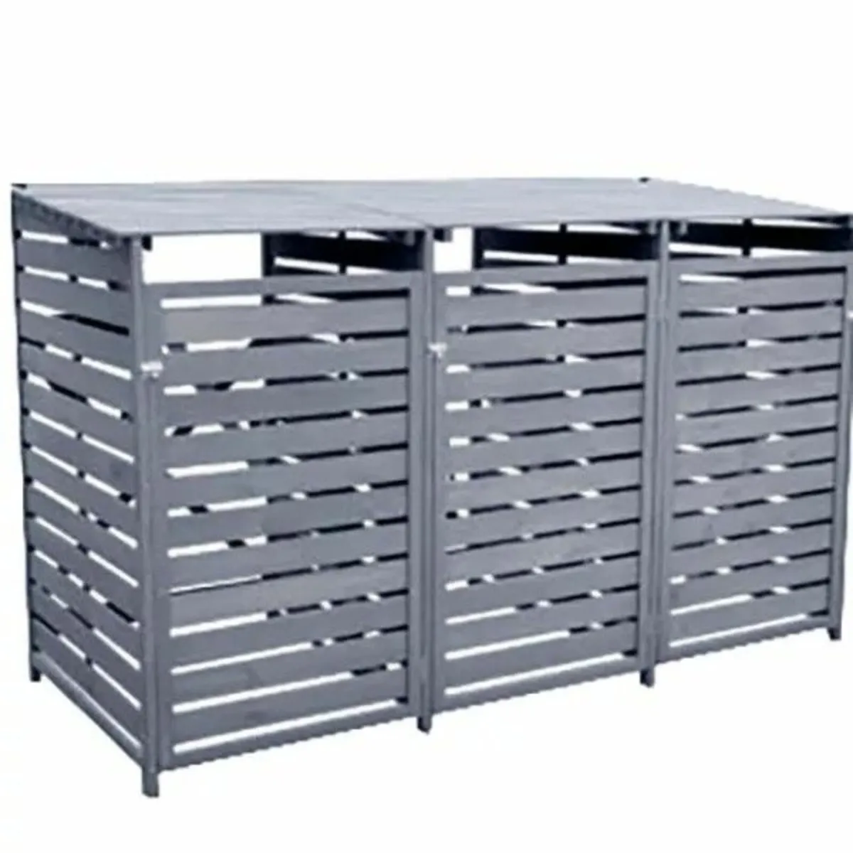 Wheelie Bin Storage – 3 Bays -Grey - Image 4