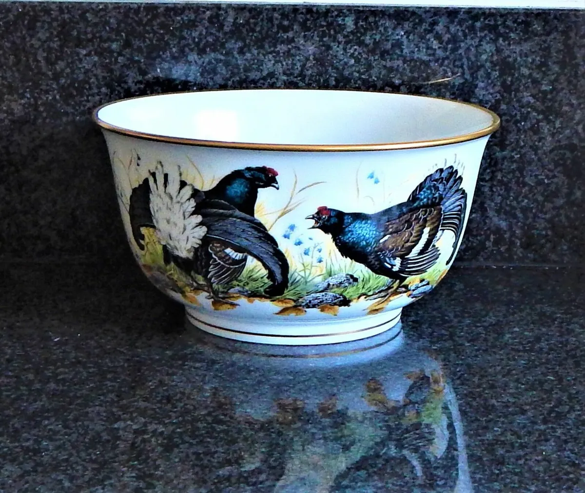 Franklin Mint 1981 Porcelain Game Bird Bowl - Image 3