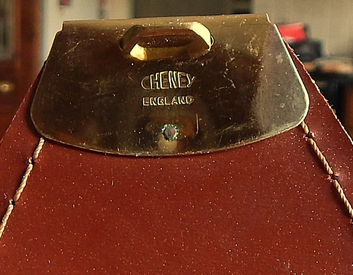 Vintage Tan Leather Briefcase - Image 4