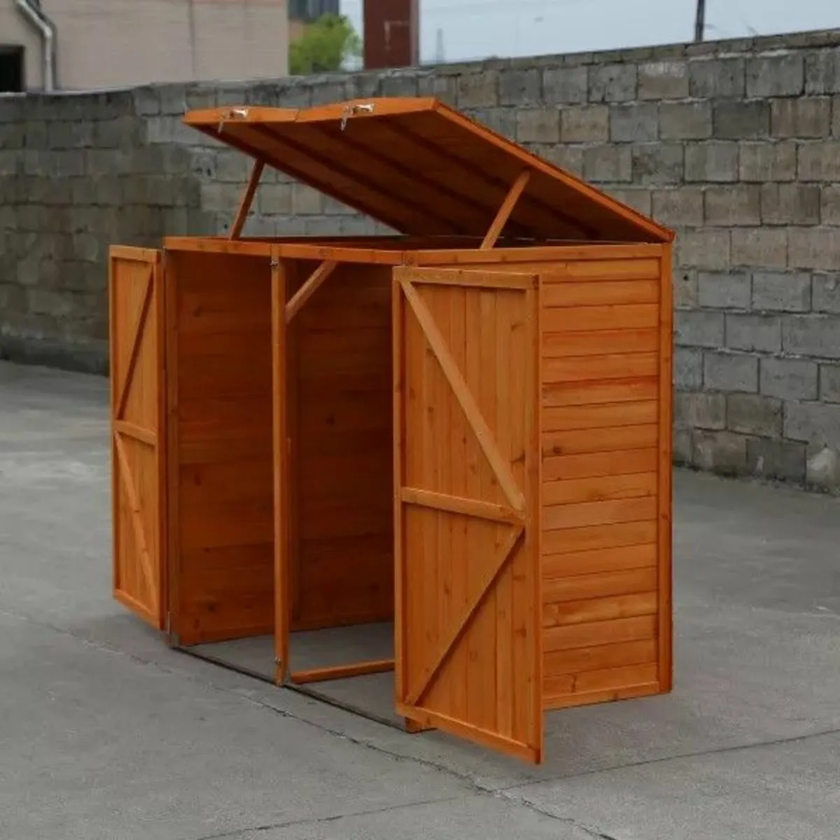 Deluxe Wheelie Bin Storage – 2 Bays - Image 3