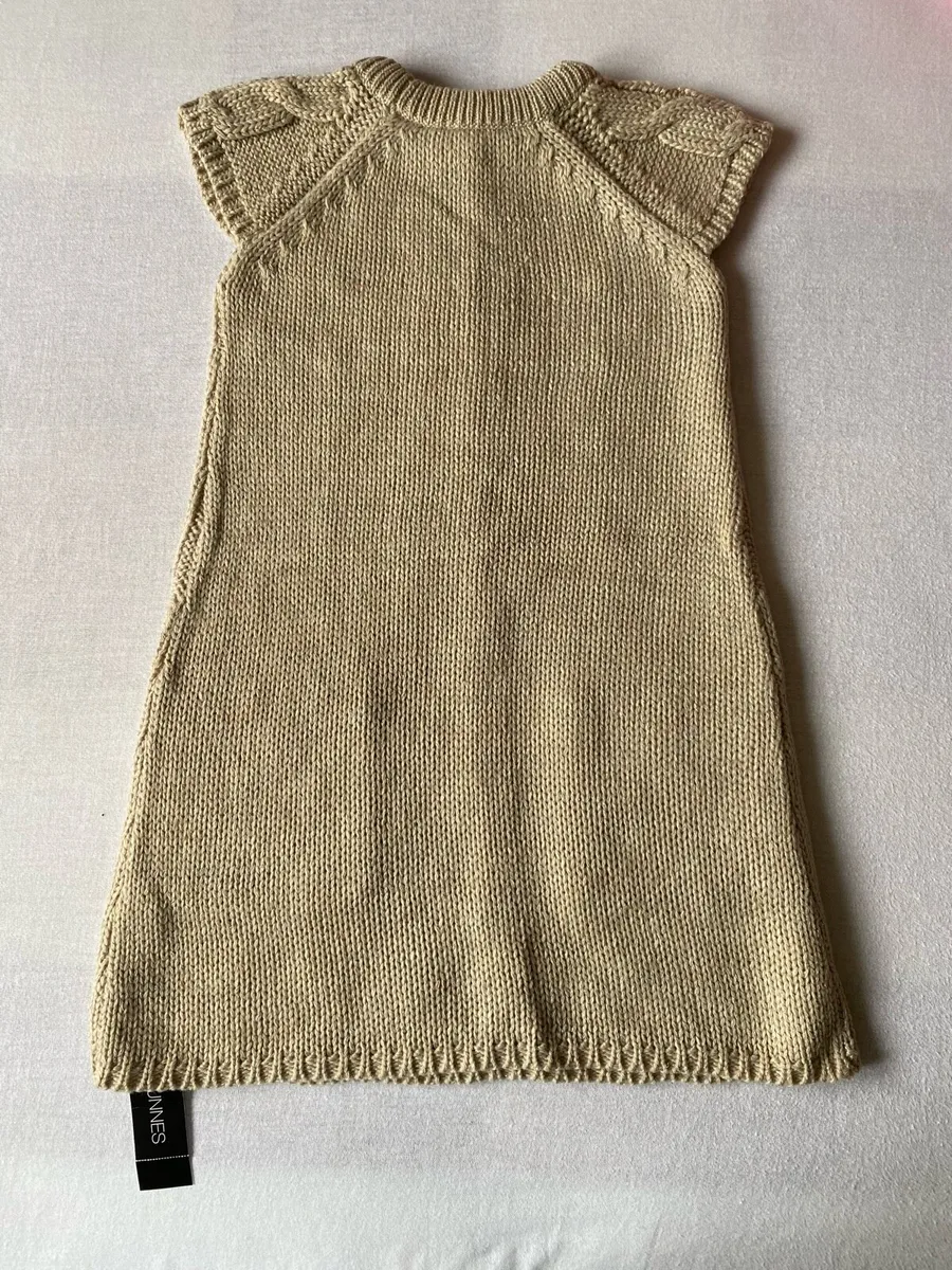 Brand new Girl’s Cream Caramel Knitted Long Dress - Image 3