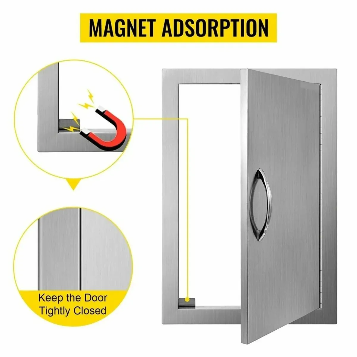 Stainless Steel Door: Perfect for BBQ Spaces - Image 1