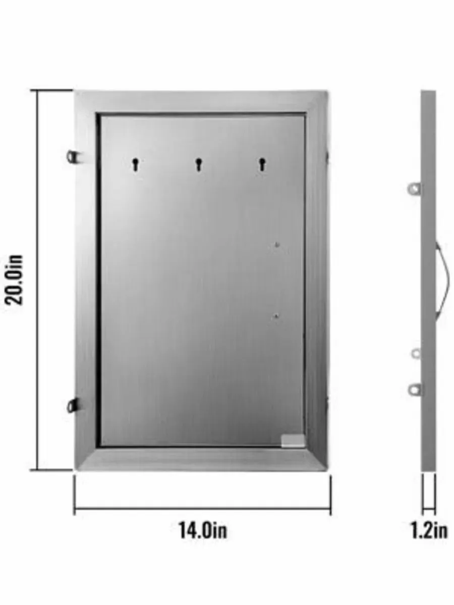 Stainless Steel Door: Perfect for BBQ Spaces - Image 2