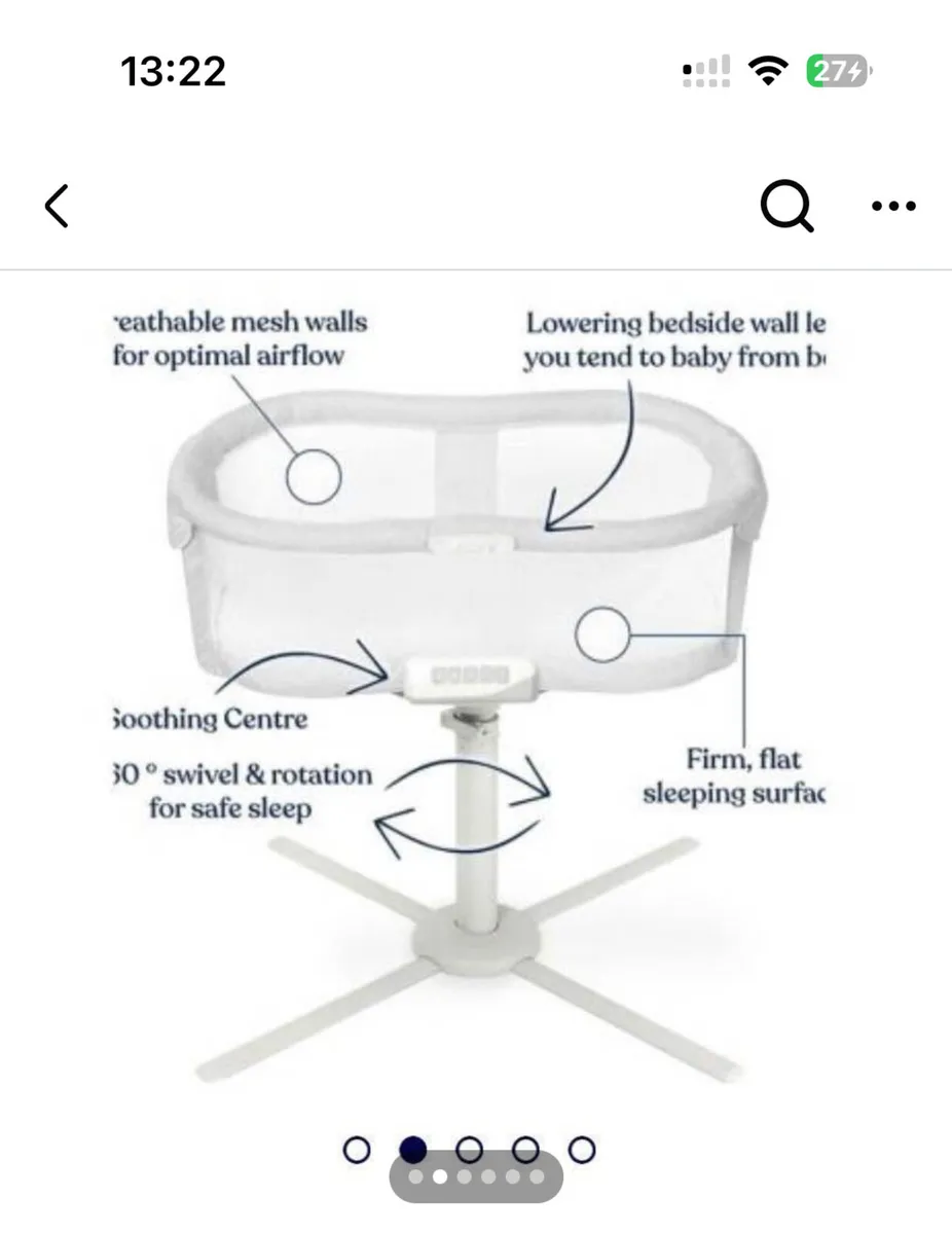Halo bassinet 360 degree swivel bassinet cot - Image 2