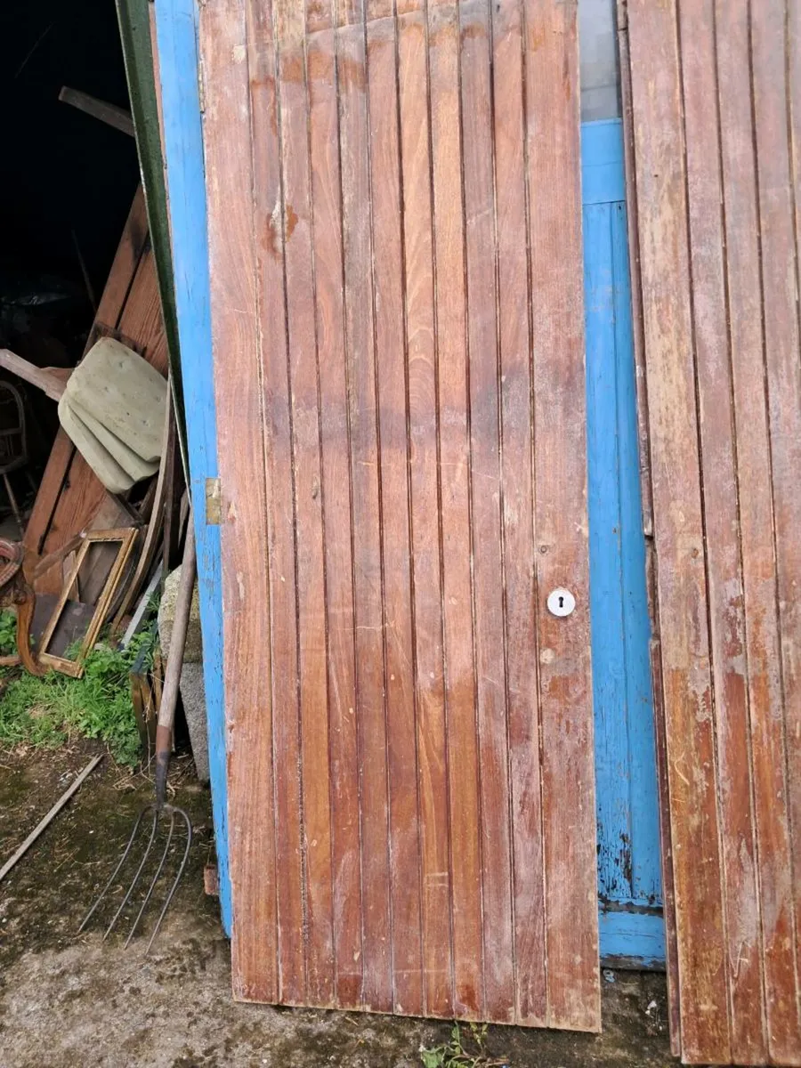 2 teak doors - Image 2