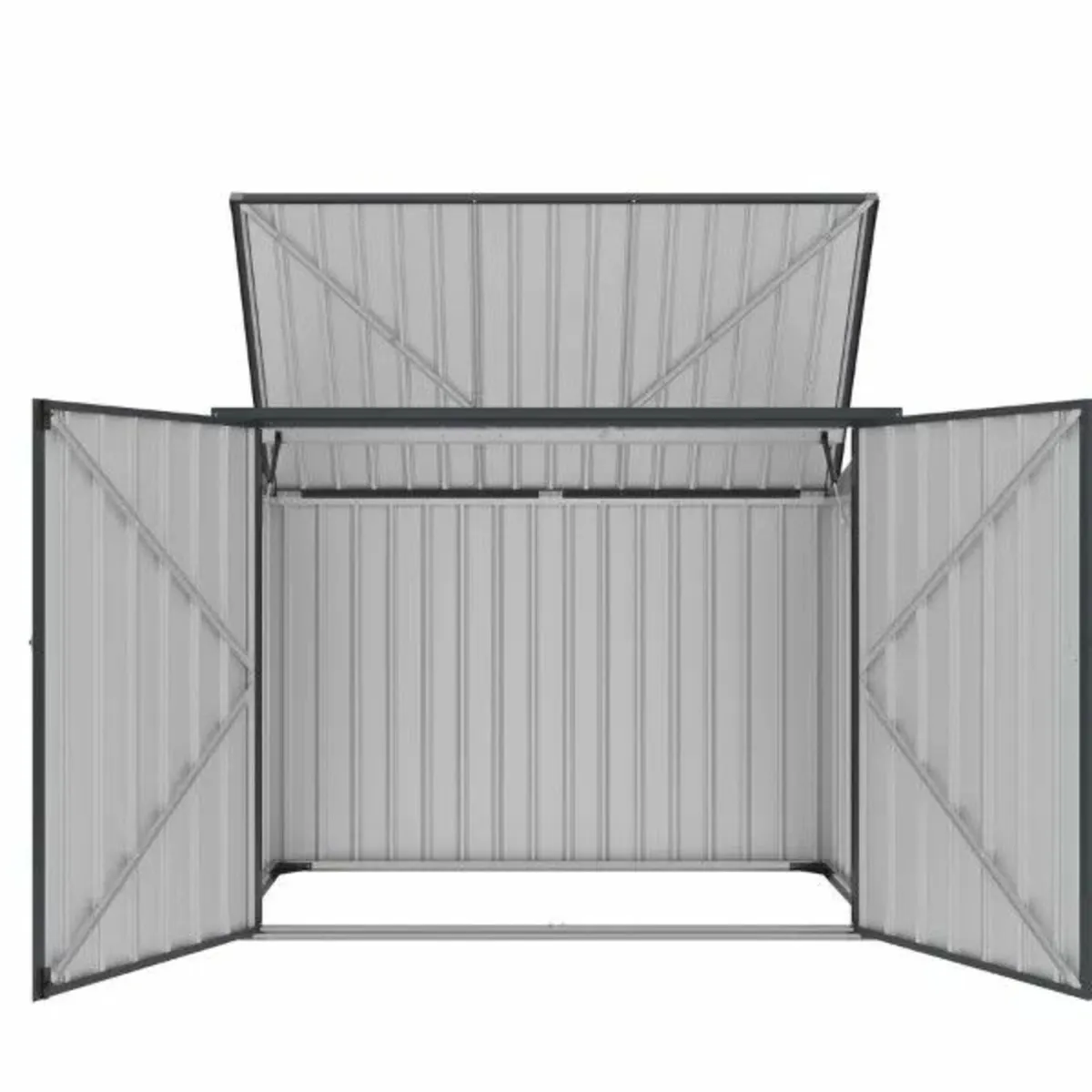 Metal Wheelie Bin Storage – 2 Bay - Image 3
