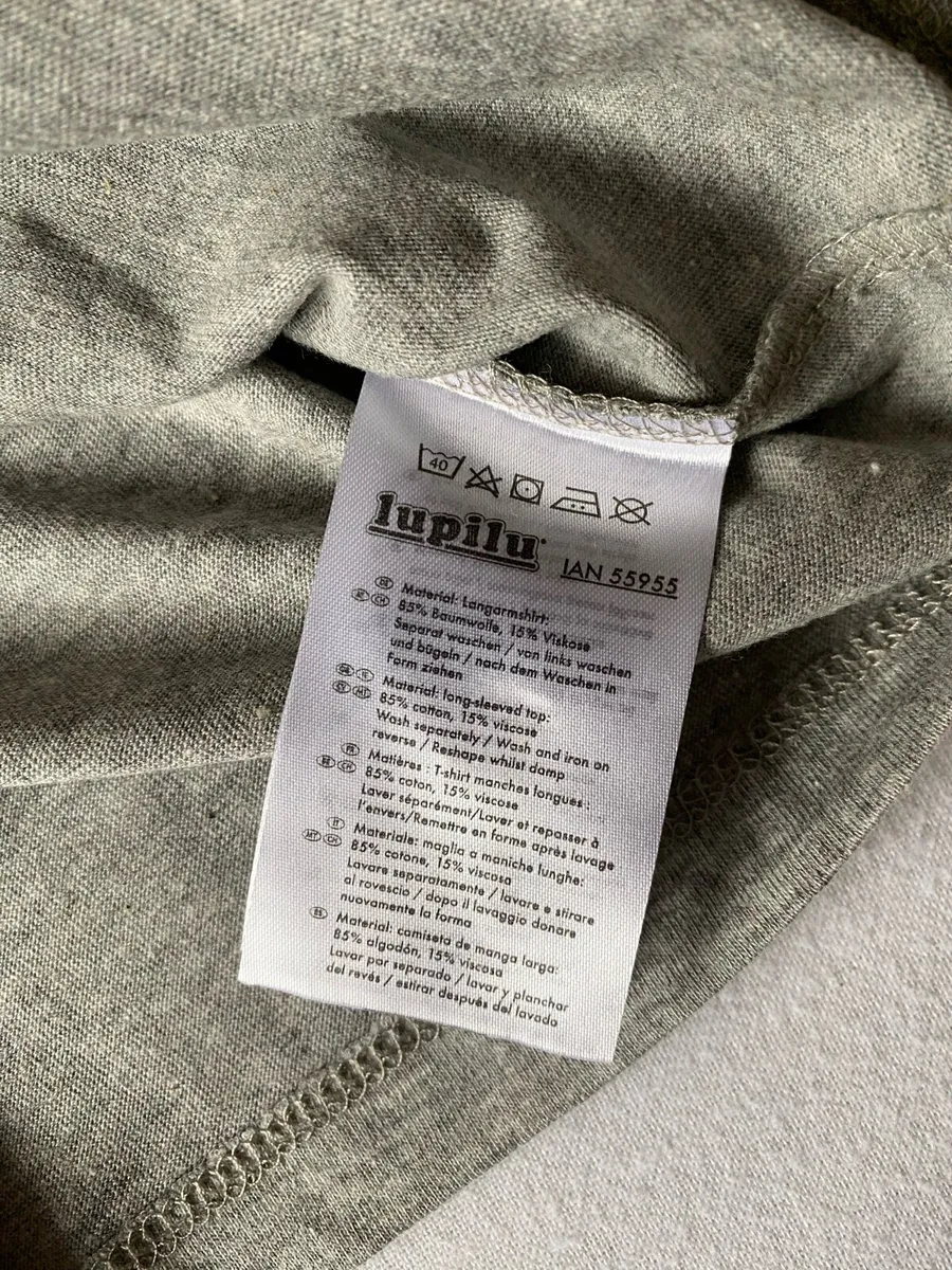 Girl’s Brand New Long Sleeve Fawn Grey Top - Image 4
