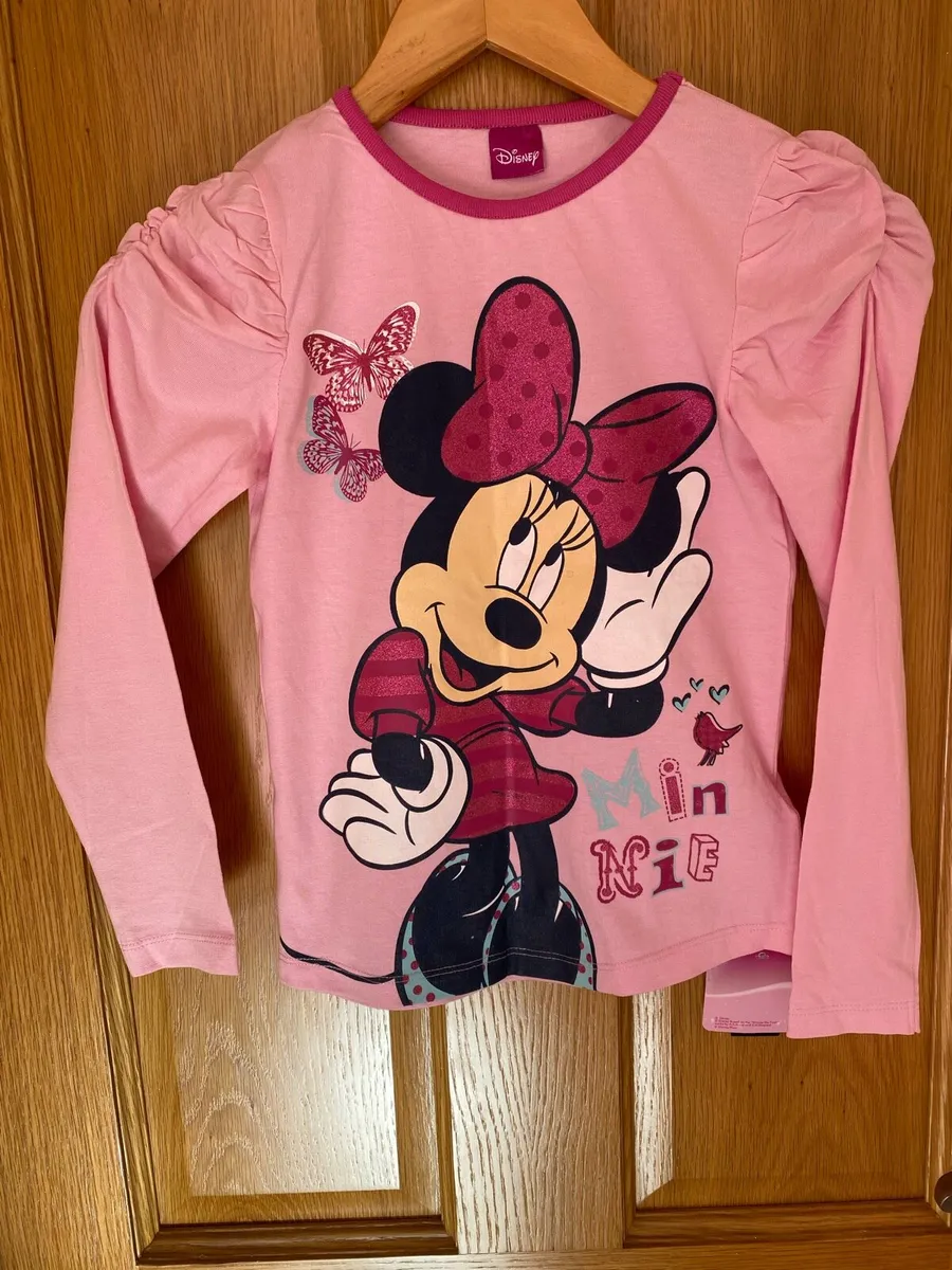 Girl’s Brand New Disney Minnie Mouse Pink Top - Image 1
