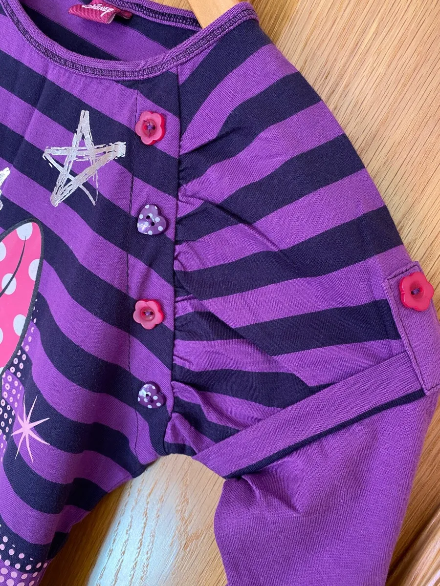 Girl’s Brand New Disney Minnie Mouse Purple Top - Image 2