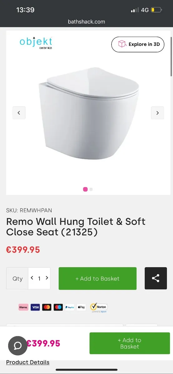 Remo wall hung toilet - Image 1