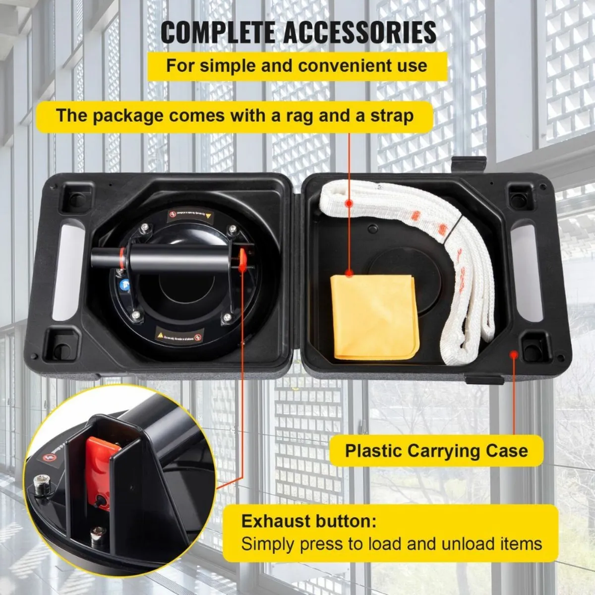 Professional Glass Lifting Suction Cup Pump - Image 2