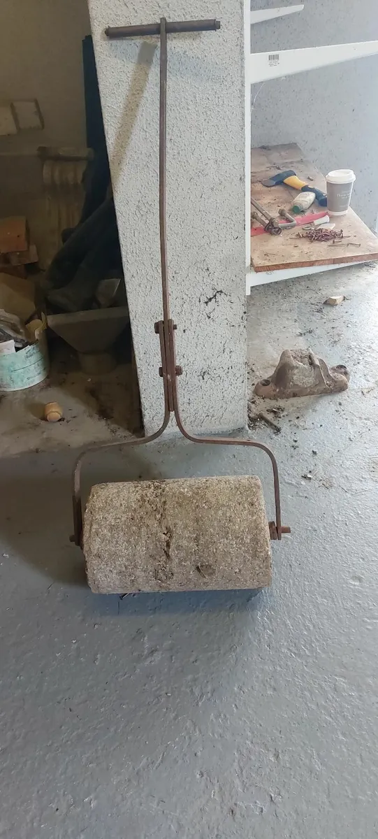 Antique garden roller