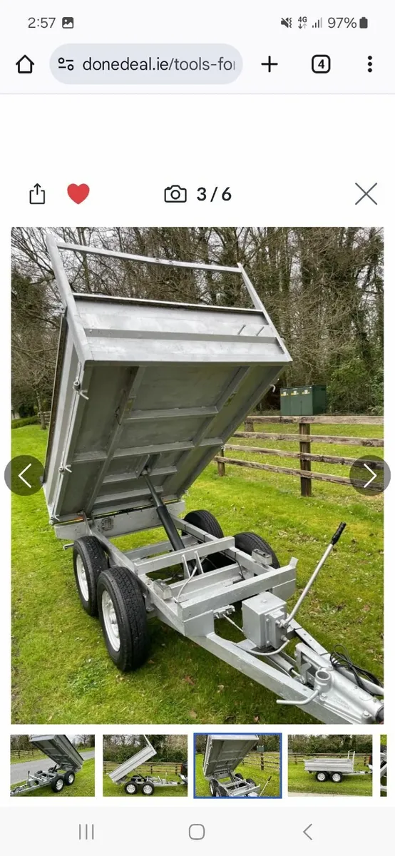 7x4 tipper trailer - Image 3