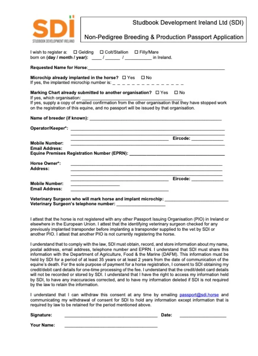 Non-Pedigree Horse Passports - Image 3