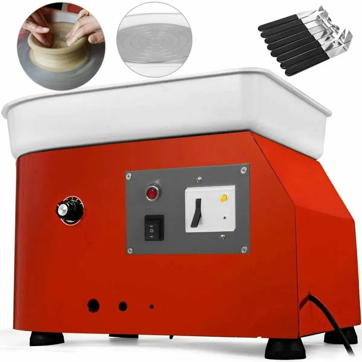 280W 25cm Electric Pottery Wheel Machine - Image 2