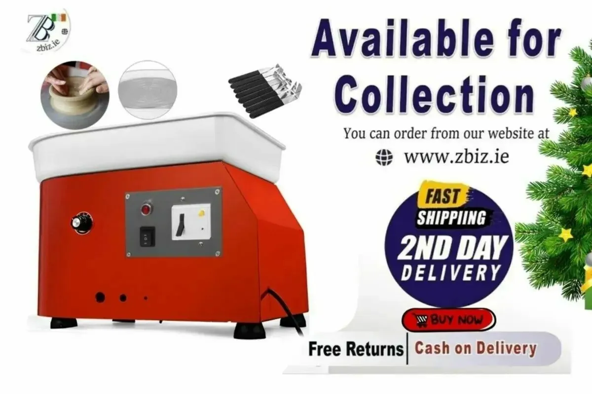 280W 25cm Electric Pottery Wheel Machine - Image 1