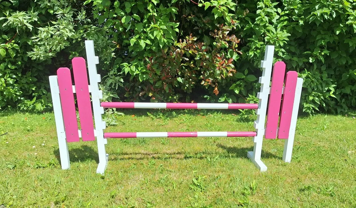Kids mini jumps x 4 (navy, pink, lime green) - Image 1