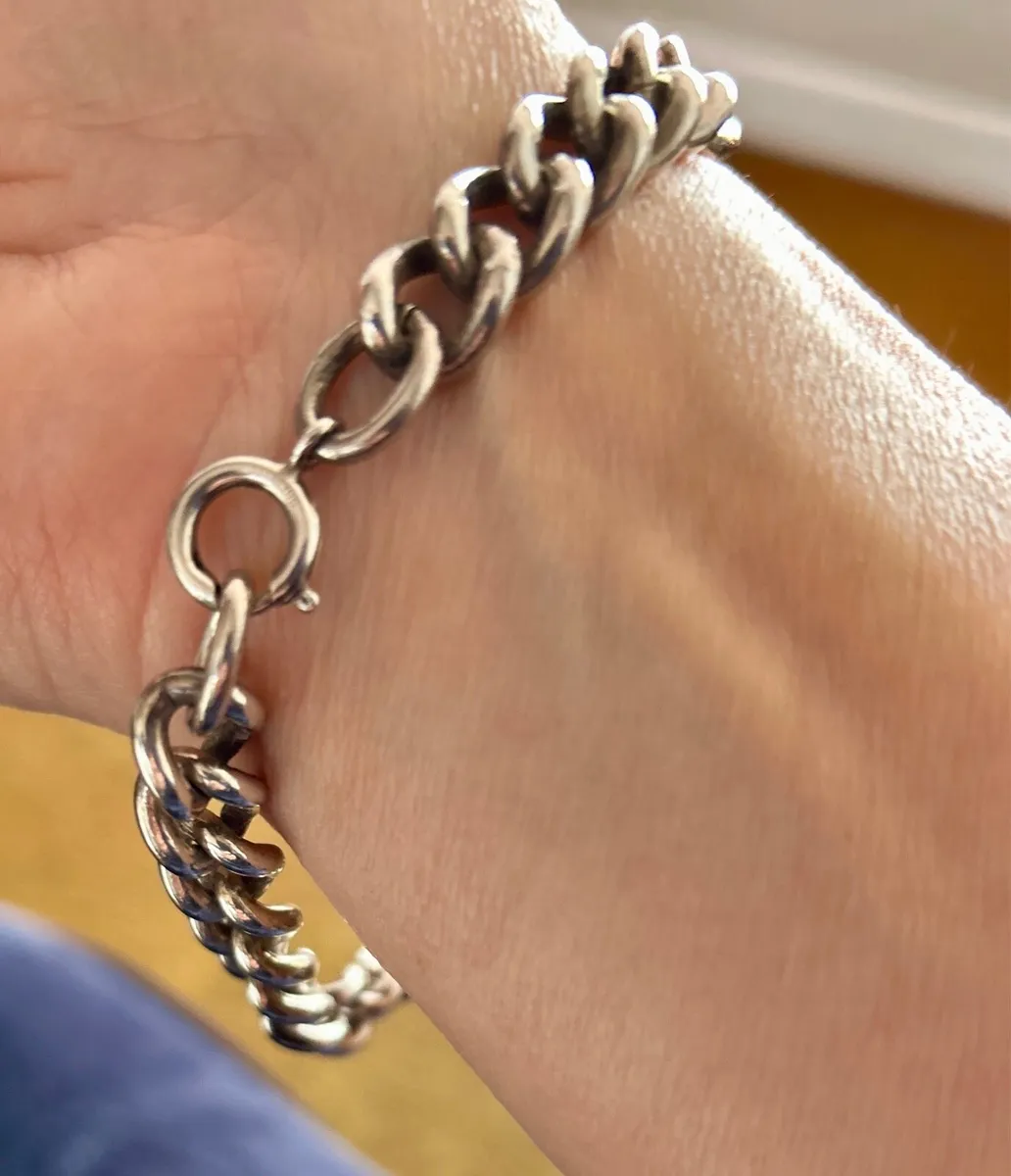 Vintage sterling silver ID bracelet - Image 3