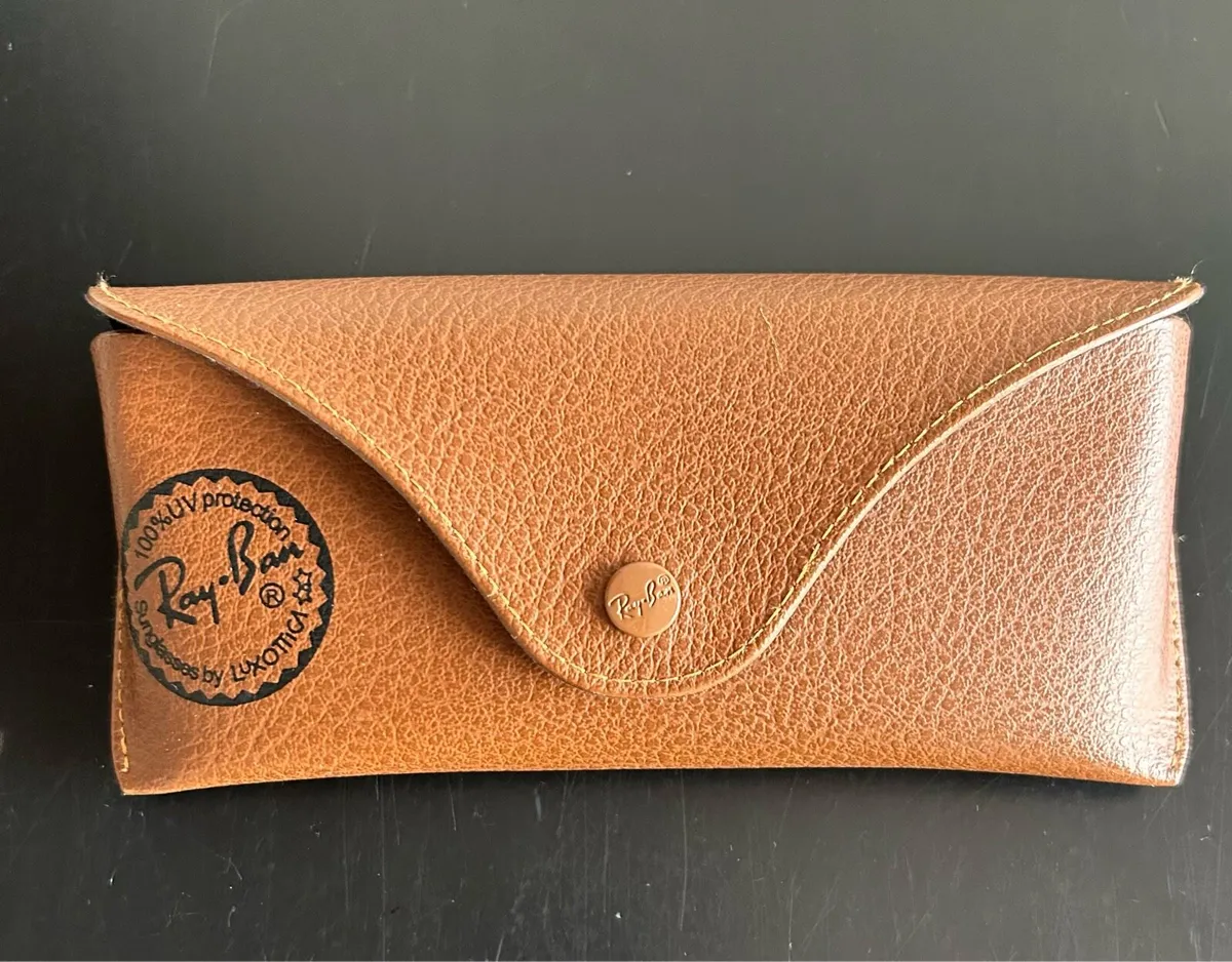 Ray Ban sunglasses case leather - Image 1