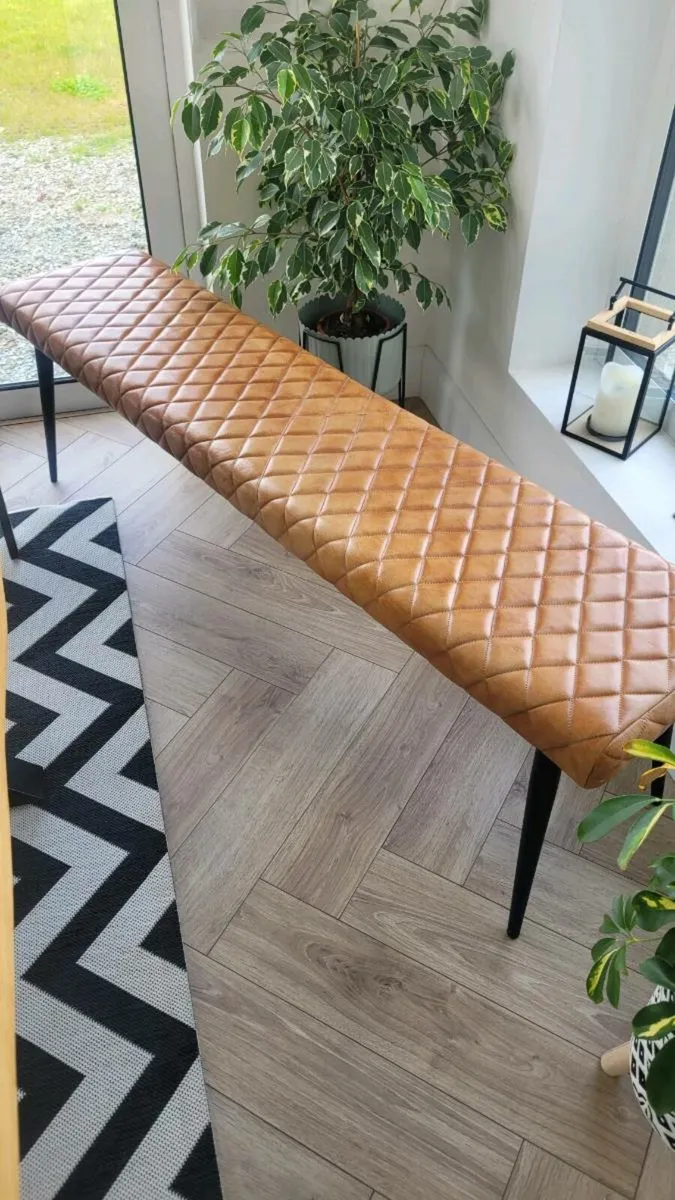 Leather bench - Image 2