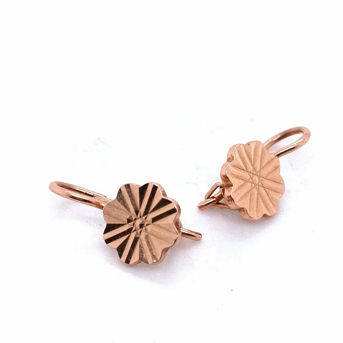 Vintage 14k Rose Gold Earrings - Image 1