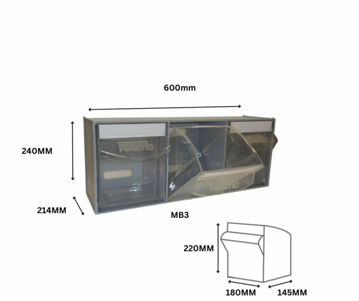 Storage tilt bins available in 4 sizes - Image 3