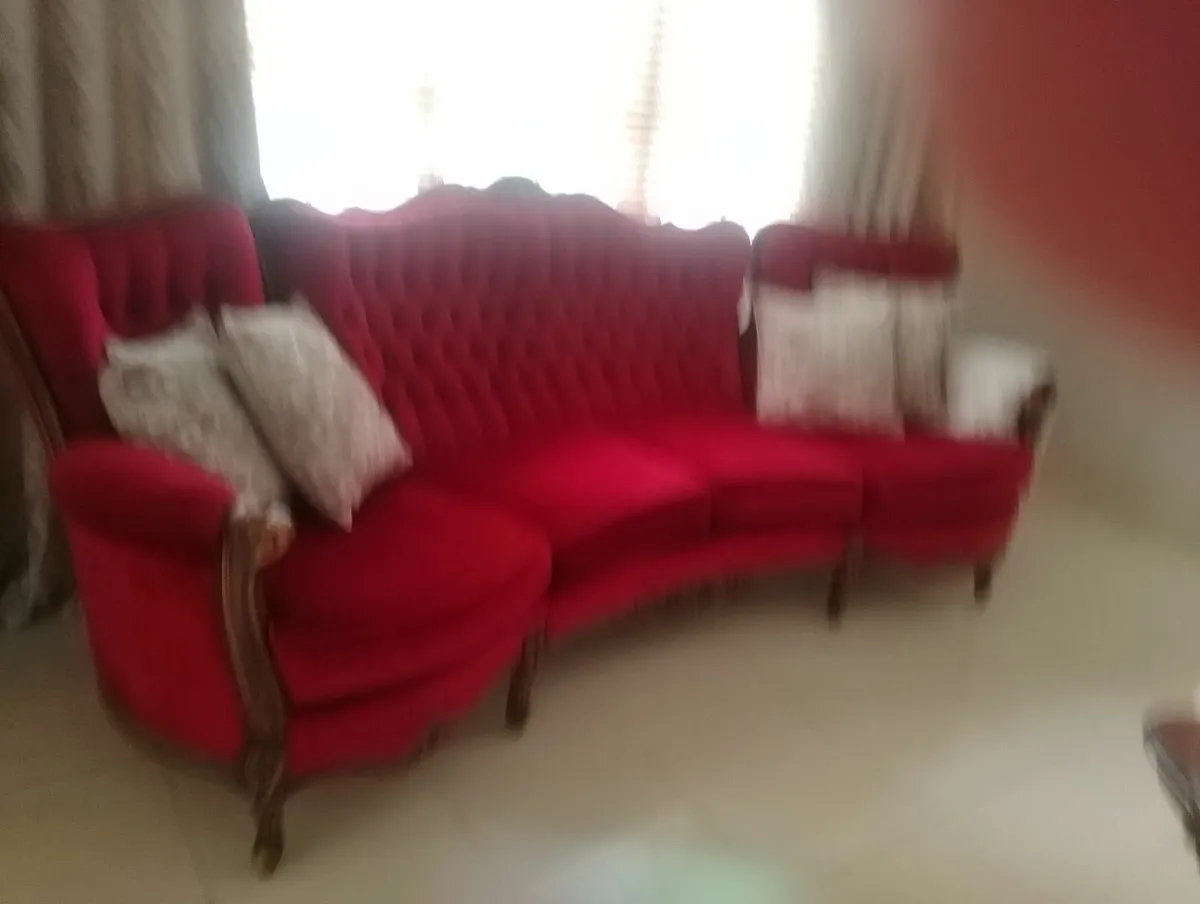 Sofa with 2 arm chairs - Image 2