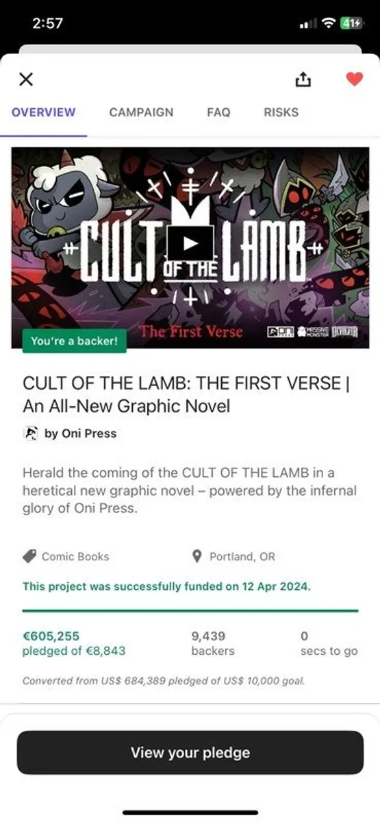 Cult of the lamb graphic novel, Official Cult of the Lamb 8-pack tarot cards & 2 official CoTL art prints - Image 3