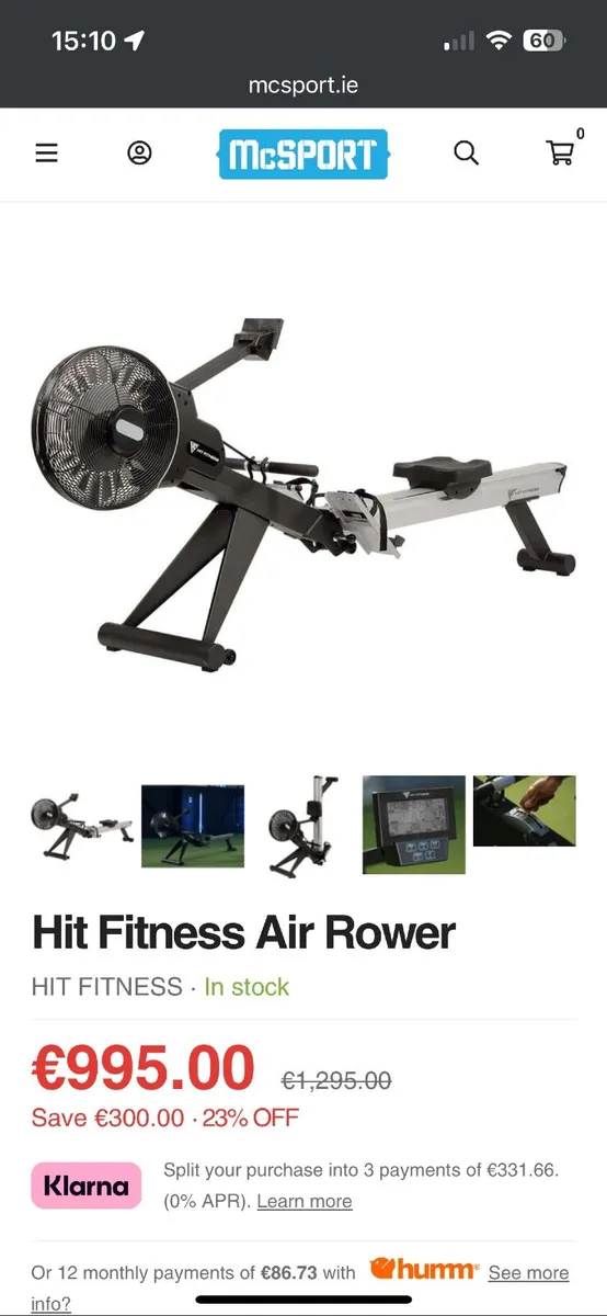 Hit Fitness Air Rower - Image 2