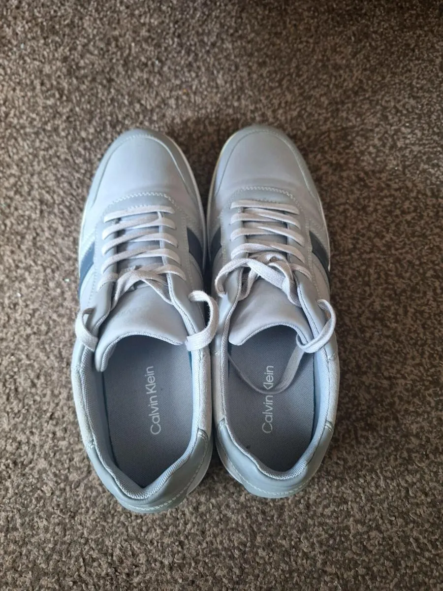 Mens Calvin Klein Lace Up Mix Trainers - Image 2