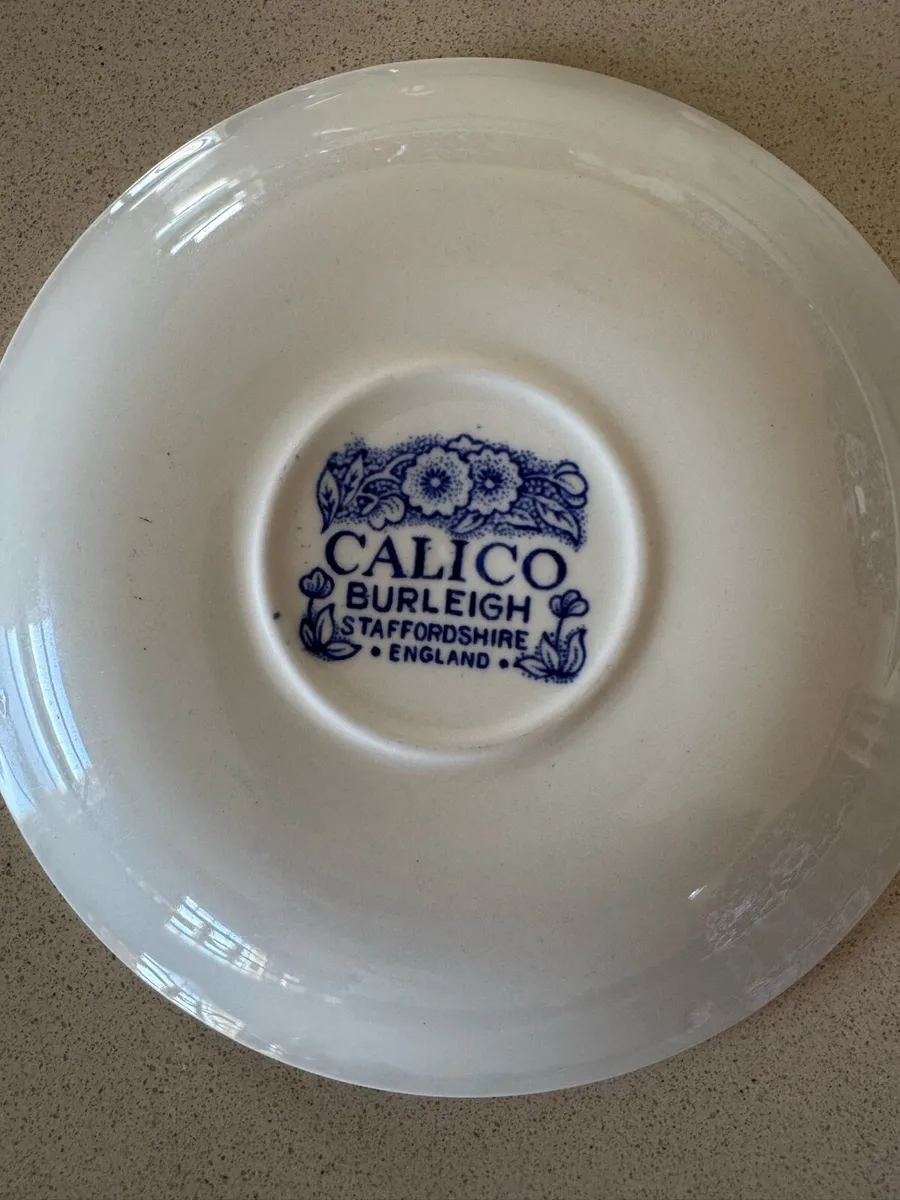 Burleigh calico cup and saucer * 6 - Image 3