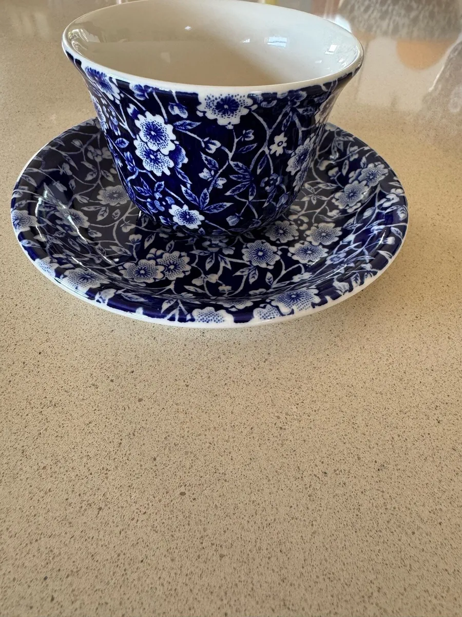 Burleigh calico cup and saucer * 6 - Image 4