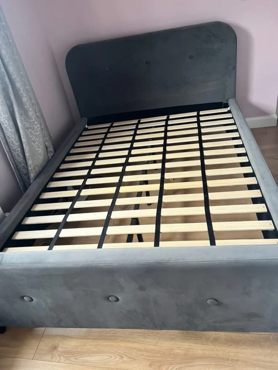 Double bed frame-velvet