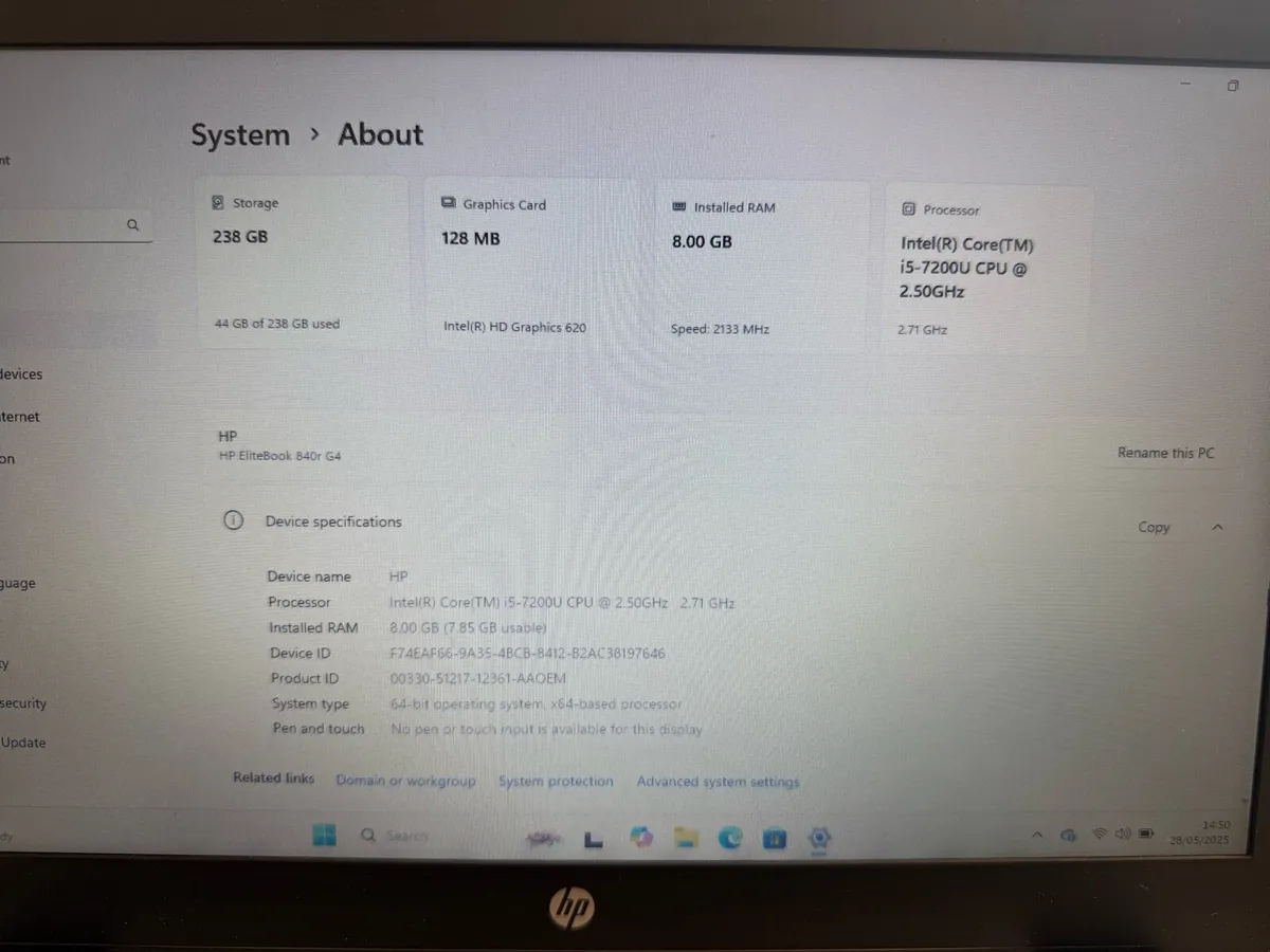 HP 840r G4 Intel i5 - Image 4